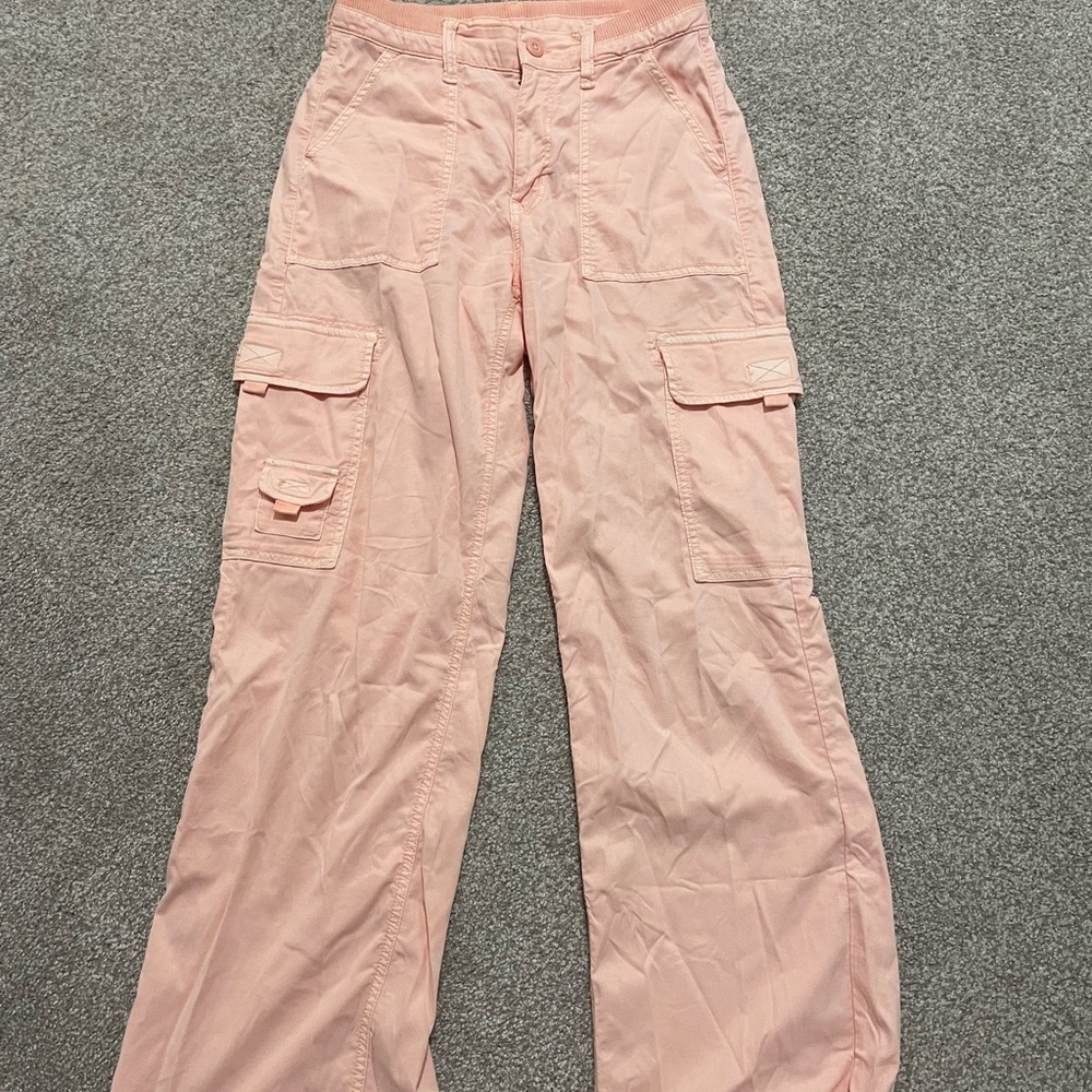 American Eagle Outfitters Light Pink Cargo Pants